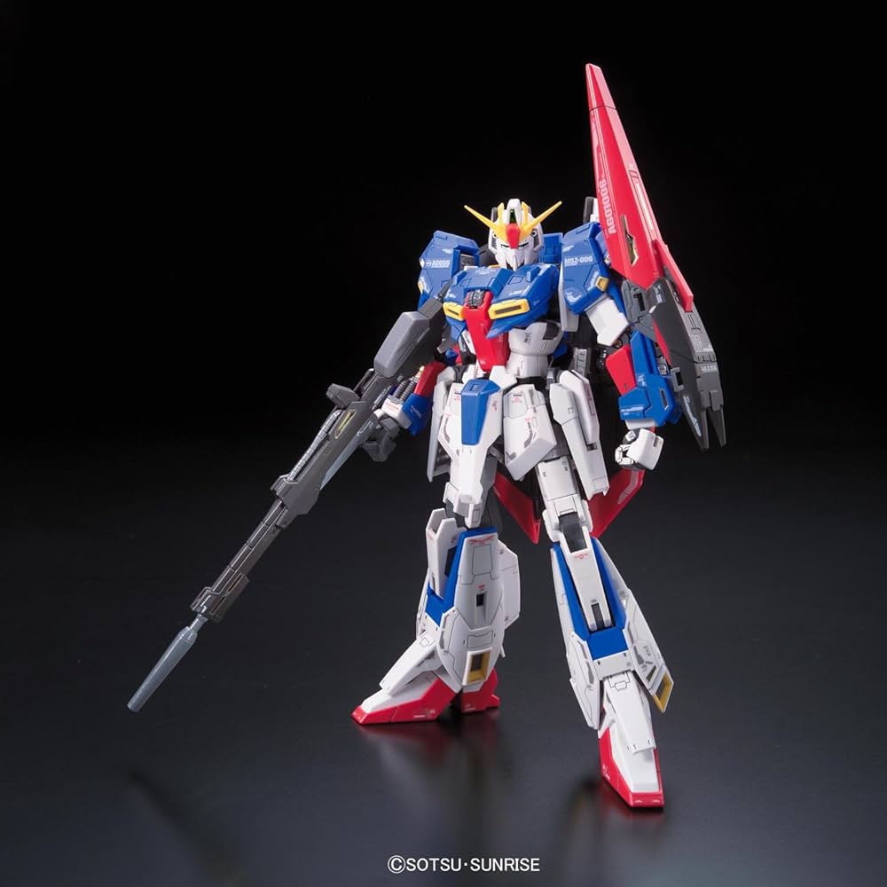 Model Kit Bandai RG Gundam Zeta – Gunpla Real Grade trasformabile in Waverider, dettagliato, senza colla né vernice, per veri collezionisti
