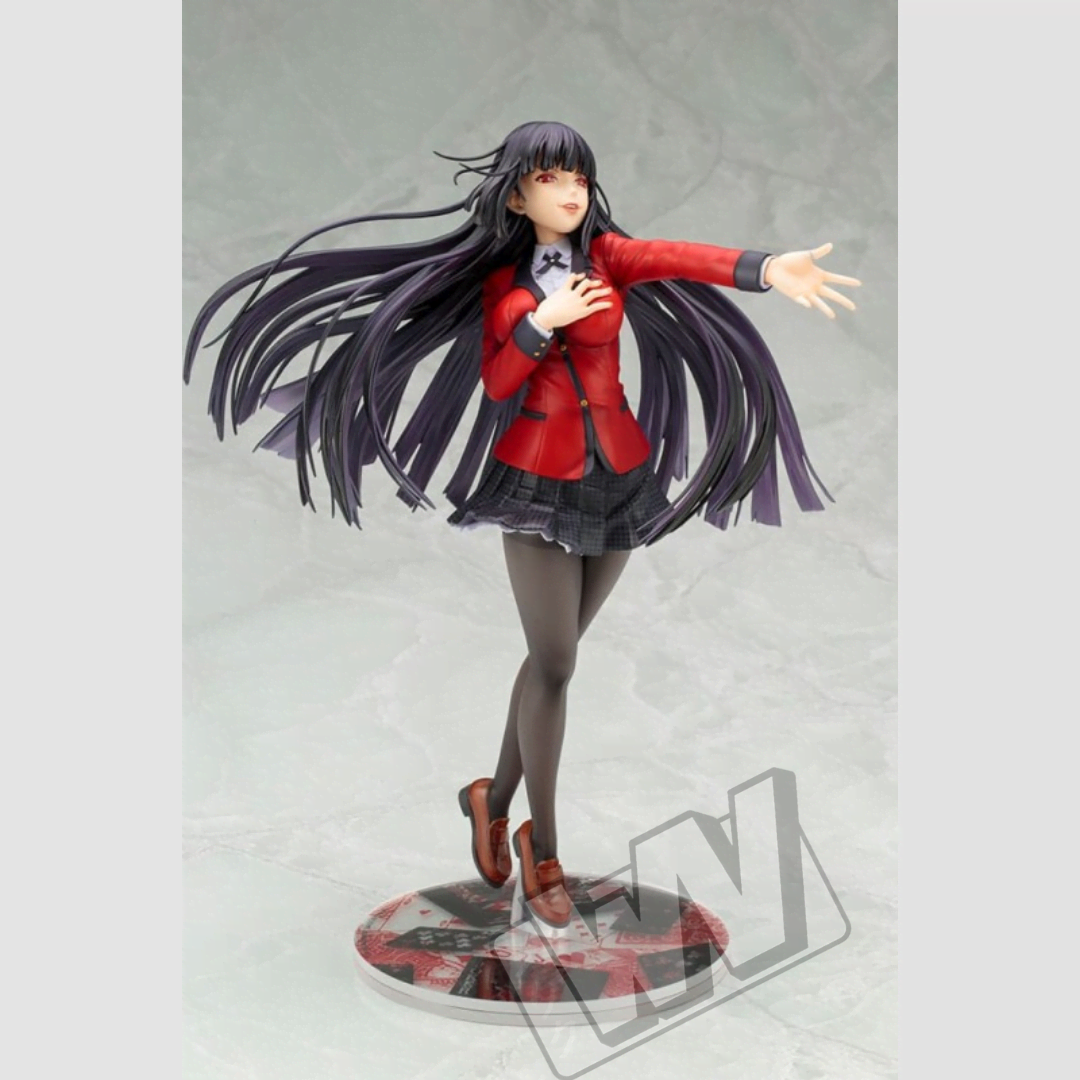 Figure Yumeko Jabami ARTFX J Kotobukiya 1/8 22 cm in PVC da Kakegurui: dettagli realistici, posa dinamica e design fedele all’anime originale