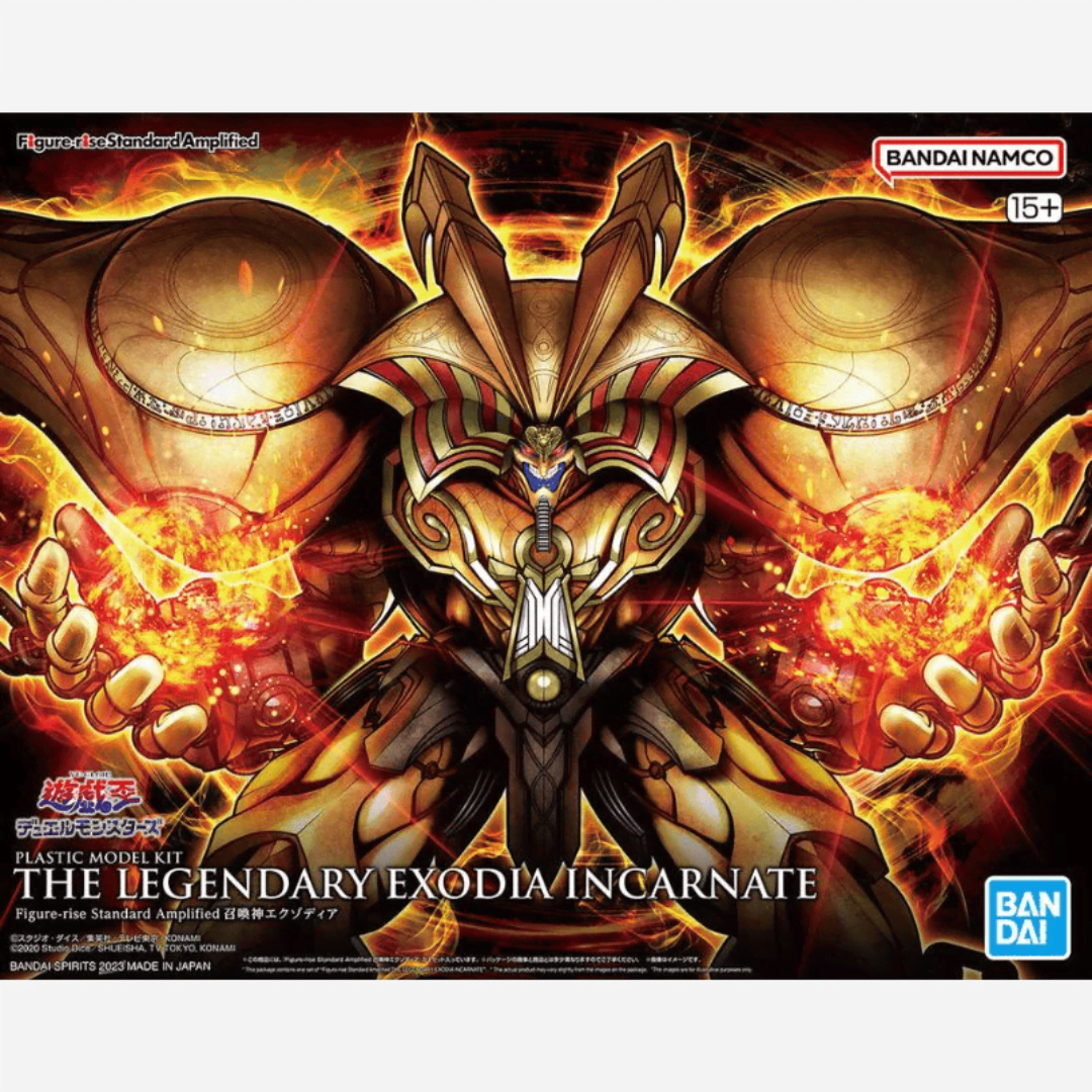 Model Kit Exodia il Proibito Yu-Gi-Oh!, figura dettagliata da assemblare senza colla, effetto scenico epico, per fan e collezionisti anime e card game.