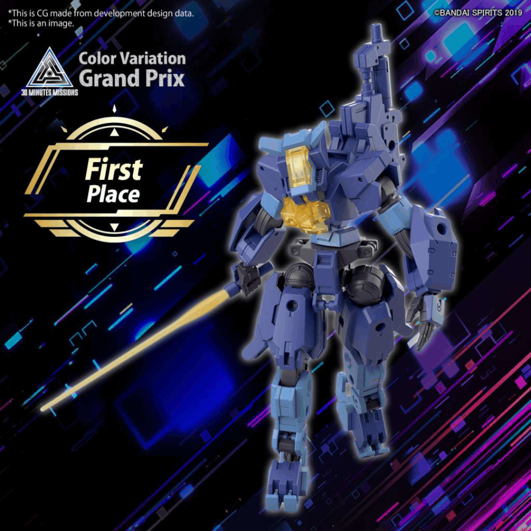 Model Kit Bandai 30MM Forestieri 03 Blue – kit 1/144 con sistema modulare, armatura personalizzabile, giunti 3mm e Roy Roy incluso