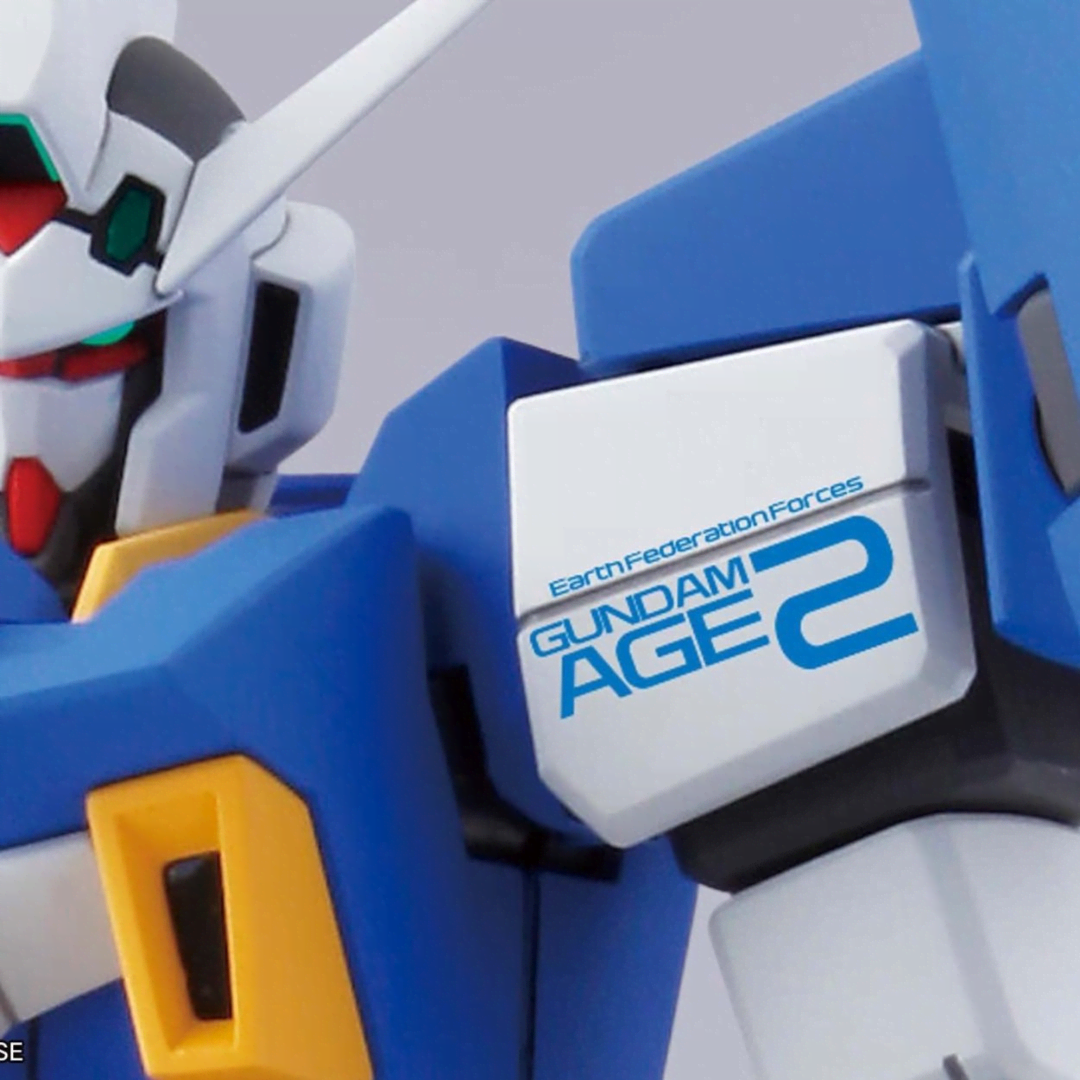 Foglio Gundam Decal 121 Bandai per Gunpla 1/144 – water decals con loghi, simboli e scritte da Mobile Suit Gundam AGE per personalizzazione kit.