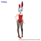 Figure Rem Bunny Girl Red 29cm FuRyu da Re:Zero, statuetta da collezione con outfit rosso lucido e dettagli realistici in stile coniglietta sexy.