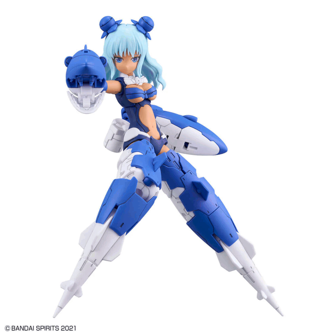 Bandai 30MS Siana Amarcia Vivace Form 1/144 – Model kit girl con armatura subacquea, volti espressivi e compatibilità con i kit 30MM.