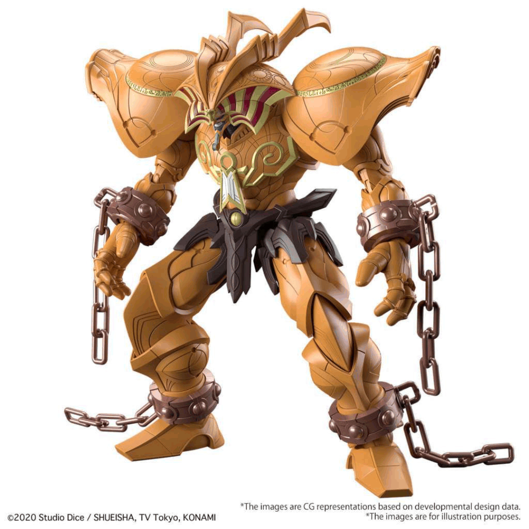 Model Kit Exodia il Proibito Yu-Gi-Oh!, figura dettagliata da assemblare senza colla, effetto scenico epico, per fan e collezionisti anime e card game.