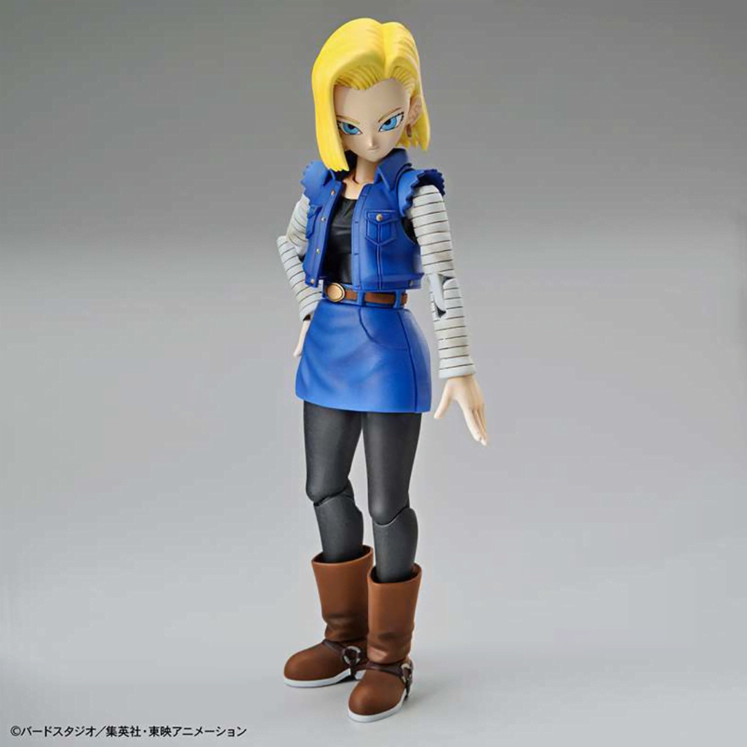 Box Model Kit Android 18 Figure-rise Standard Bandai, da assemblare senza colla, con parti speciali, per fan e collezionisti Dragon Ball Z.