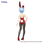 Figure Rem Bunny Girl Red 29cm FuRyu da Re:Zero, statuetta da collezione con outfit rosso lucido e dettagli realistici in stile coniglietta sexy.