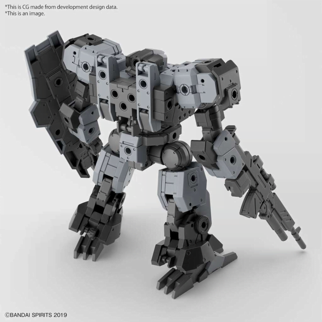 30MM eEXM-9 Baskyrotto Gray Bandai – model kit 1/144 altamente espandibile con fucile, scudo, giunti 3mm e drone RoiRoi incluso