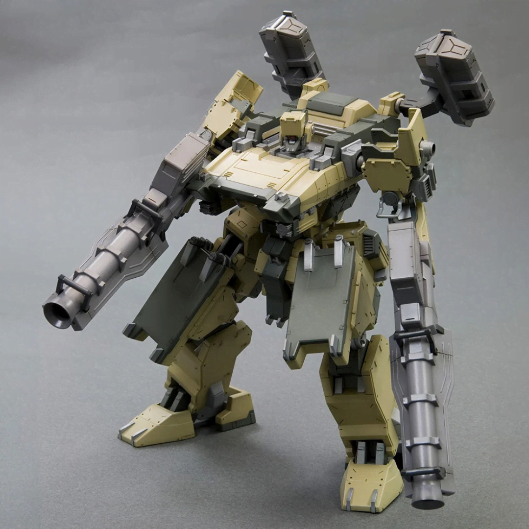 Box model kit GA Gan01 Sunshine-L Armored Core con design mecha militare, doppio cannone e look da battaglia futuristico