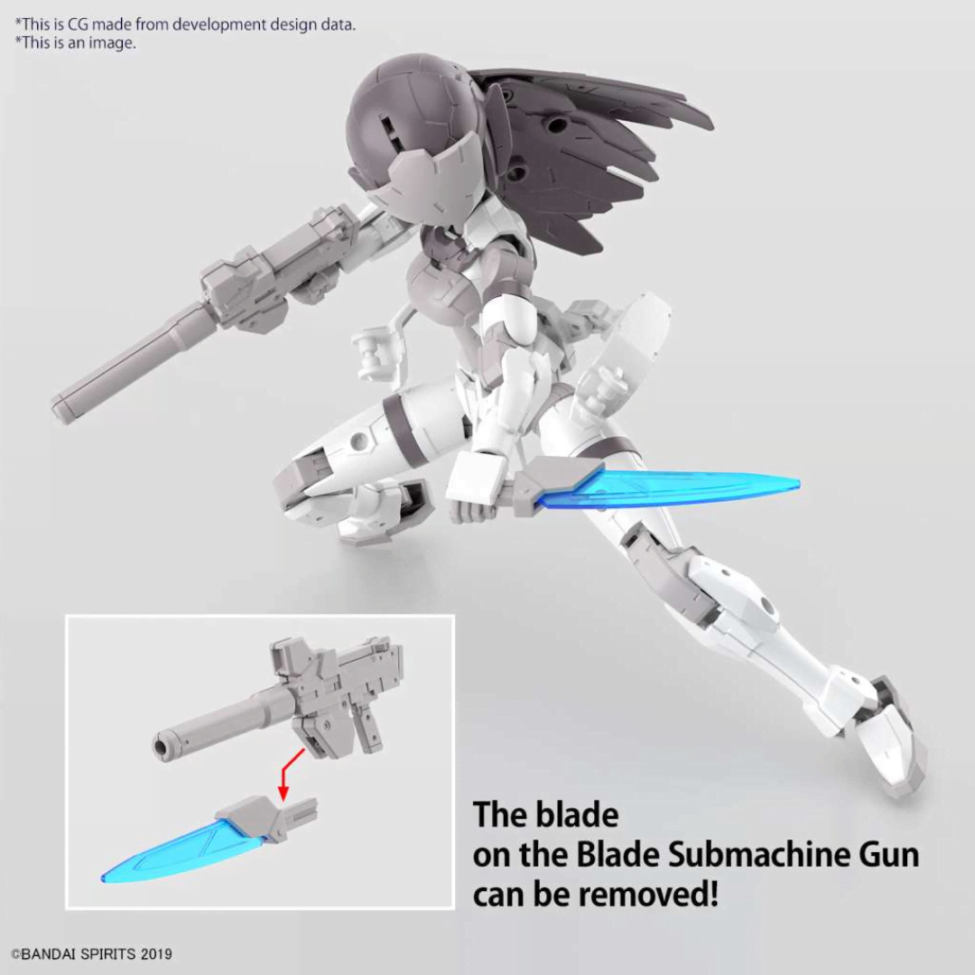 Model kit Bandai 30MM Acerby Type-C scala 1/144 – Mecha Maxion Army con armature modulari e mitragliatrice Blade personalizzabile.