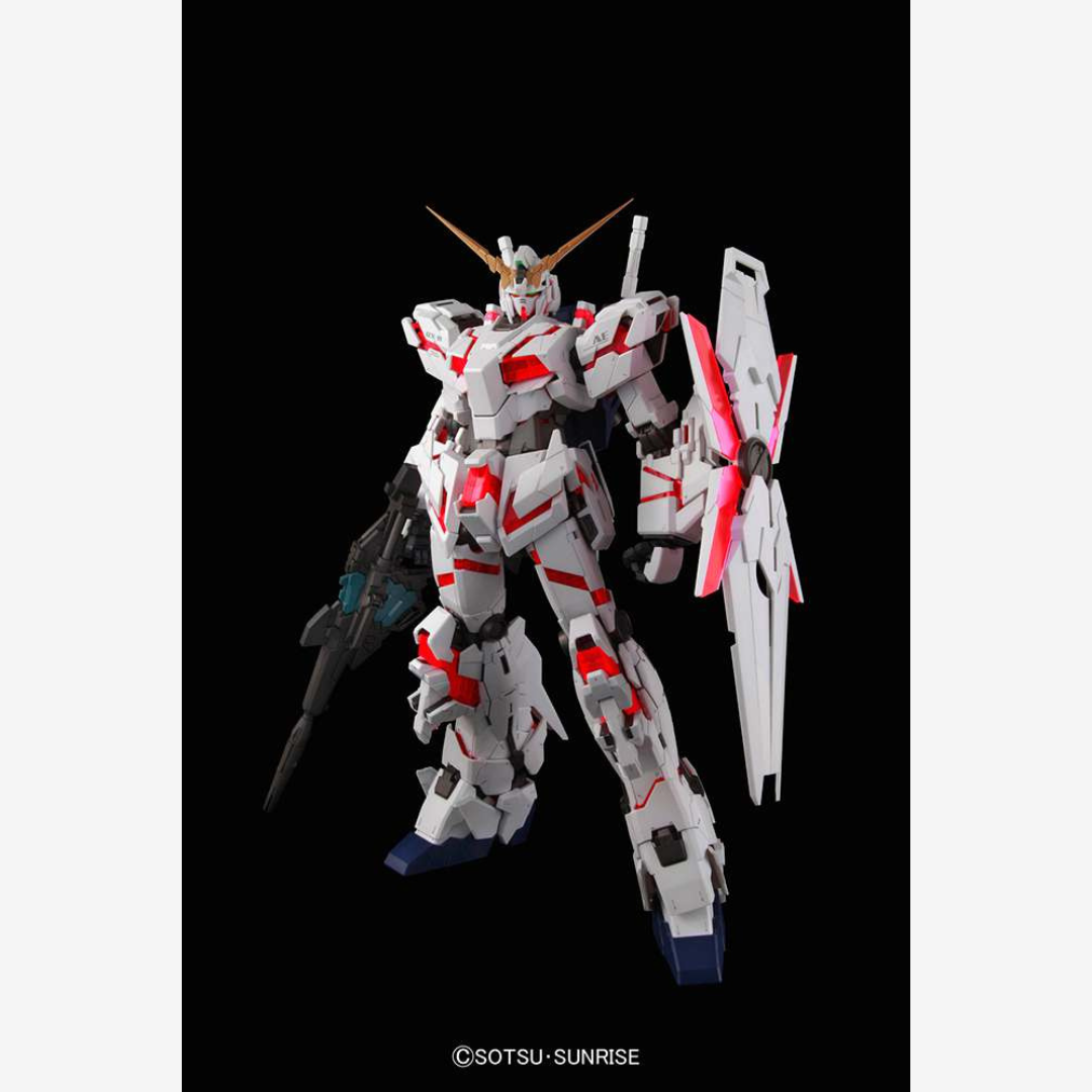 Box PG 1/60 Unicorn Gundam Bandai – Gunpla Perfect Grade con psycho-frame rosso da montare senza colla, tratto da Mobile Suit Gundam Unicorn UC