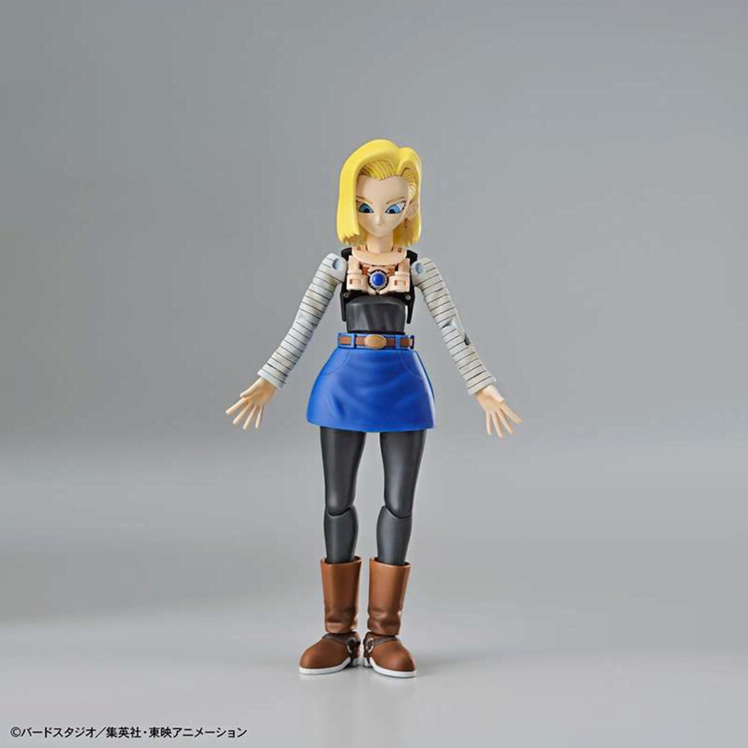 Box Model Kit Android 18 Figure-rise Standard Bandai, da assemblare senza colla, con parti speciali, per fan e collezionisti Dragon Ball Z.