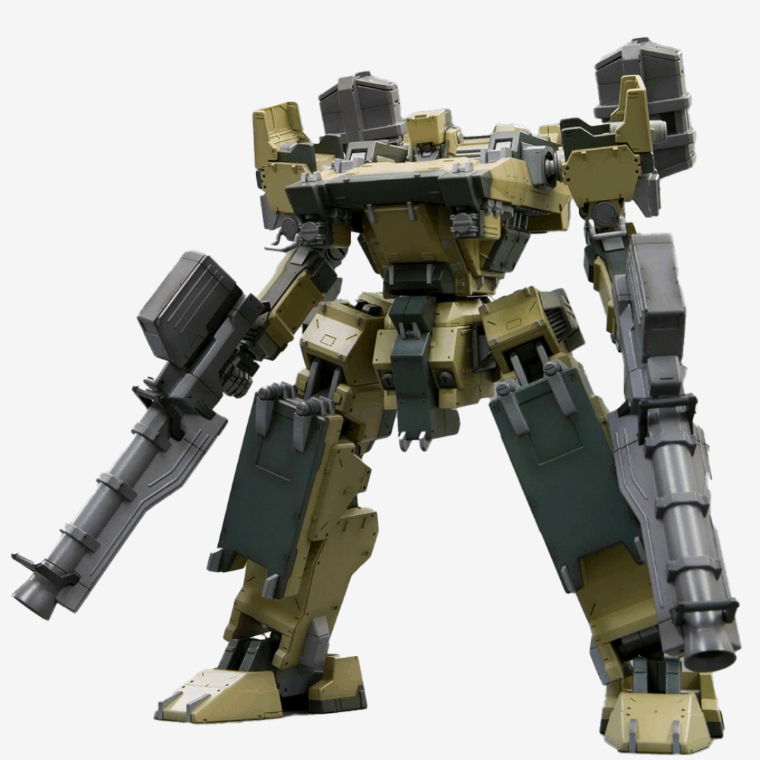 Box model kit GA Gan01 Sunshine-L Armored Core con design mecha militare, doppio cannone e look da battaglia futuristico