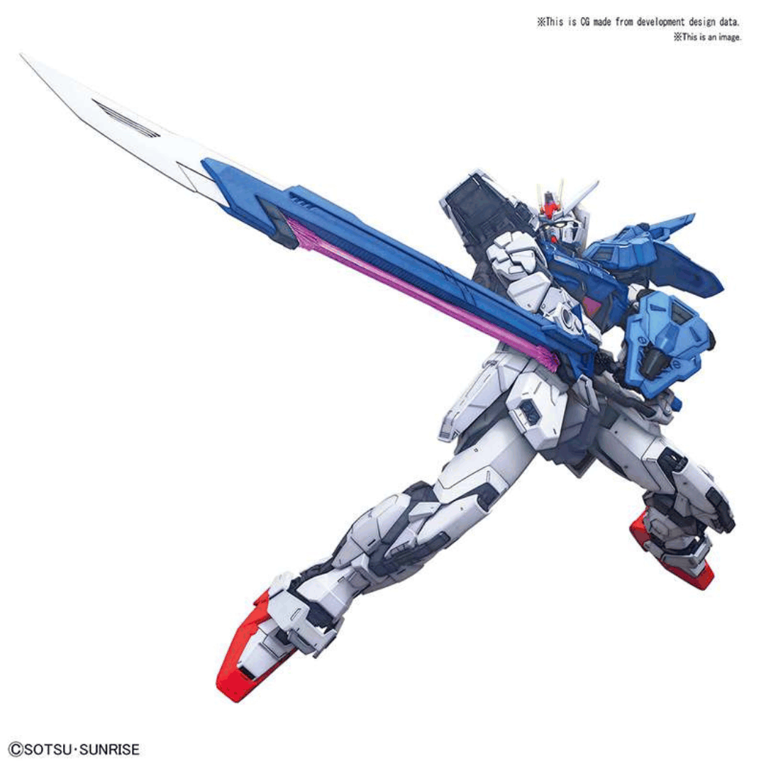 Box PG 1/60 Perfect Strike Gundam con Mobile Suit completo di Aile, Sword e Launcher Pack, tratto da Gundam SEED. Gunpla perfetto per collezionisti PG.