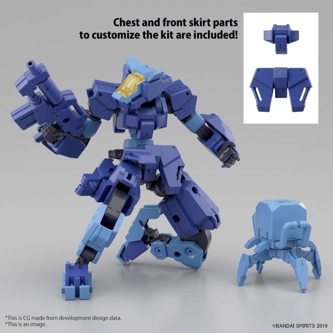 Model Kit Bandai 30MM Forestieri 03 Blue – kit 1/144 con sistema modulare, armatura personalizzabile, giunti 3mm e Roy Roy incluso