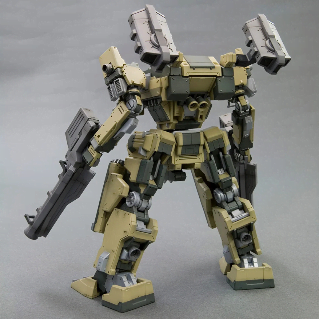 Box model kit GA Gan01 Sunshine-L Armored Core con design mecha militare, doppio cannone e look da battaglia futuristico