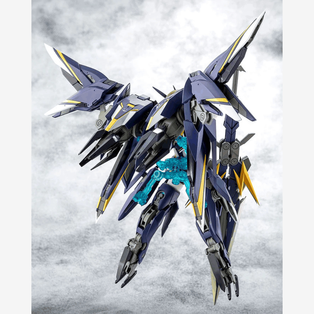 Box model kit Megami Device Sugumi Kanagata Ga-Shin con armatura blu trasformabile, armi modulari e design anime Alice Gear Aegis