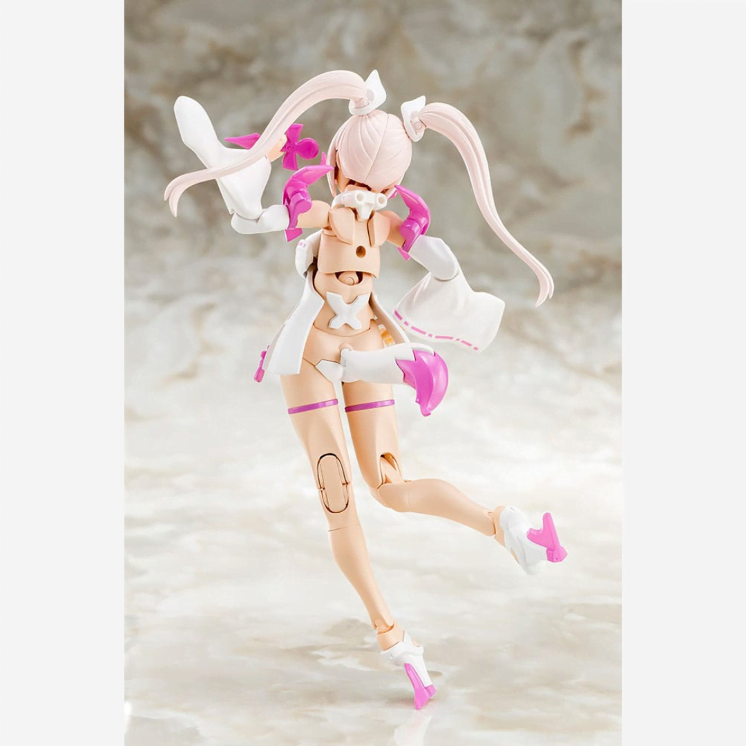 Box model kit Megami Device ASRA Nine-Tails Matsuri con yukata, orecchie da volpe, ventaglio e outfit ispirato ai festival giapponesi