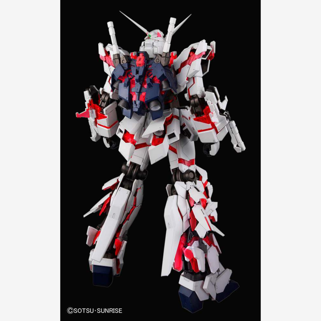 Box PG 1/60 Unicorn Gundam Bandai – Gunpla Perfect Grade con psycho-frame rosso da montare senza colla, tratto da Mobile Suit Gundam Unicorn UC