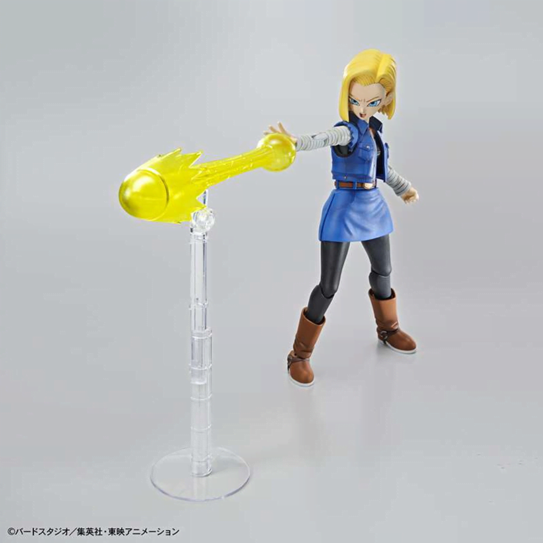 Box Model Kit Android 18 Figure-rise Standard Bandai, da assemblare senza colla, con parti speciali, per fan e collezionisti Dragon Ball Z.