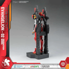 Box Evangelion Production Model-02 AMK Series Yolopark, model kit 20 cm snodabile, senza colla, accessori inclusi, ideale per fan Evangelion.