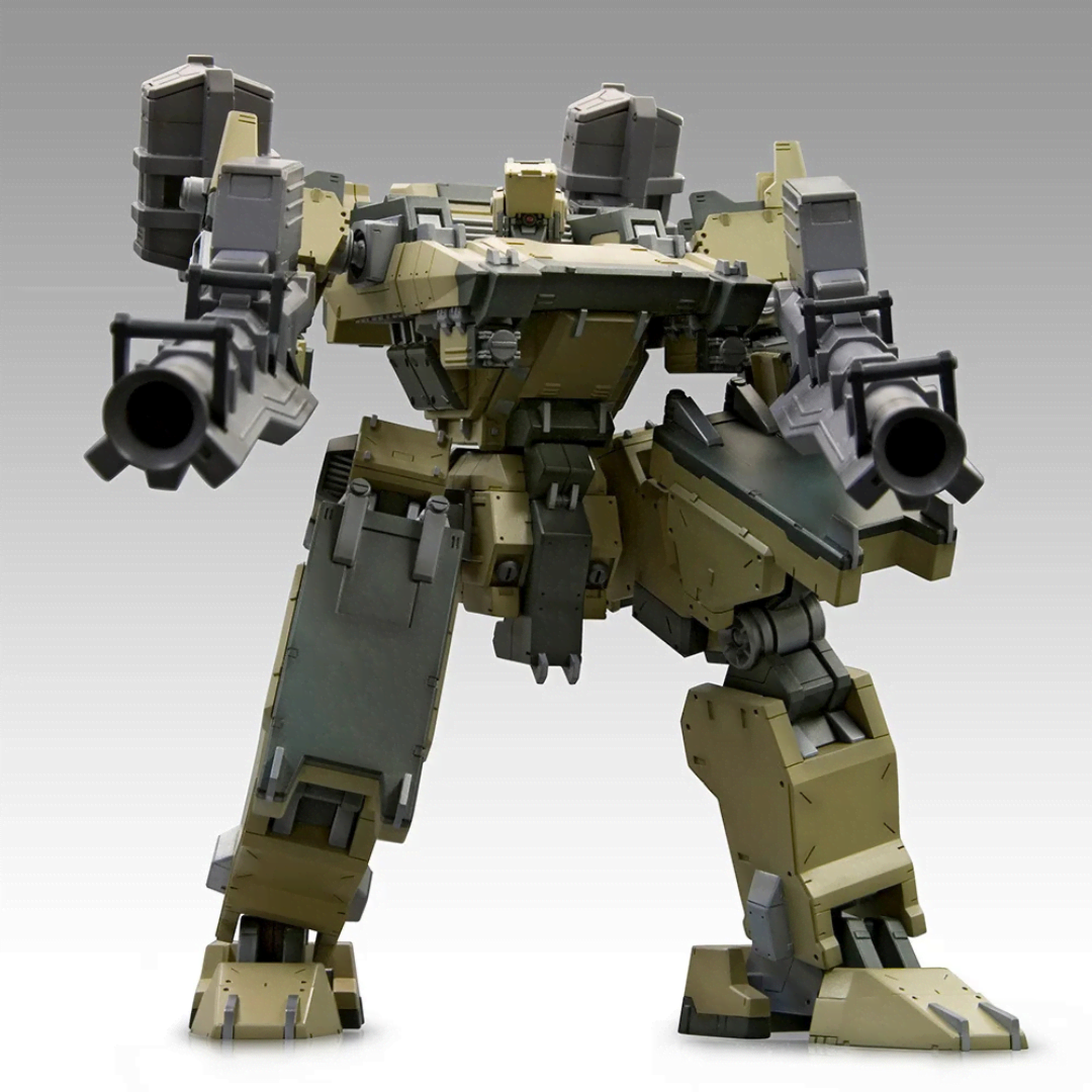 Box model kit GA Gan01 Sunshine-L Armored Core con design mecha militare, doppio cannone e look da battaglia futuristico