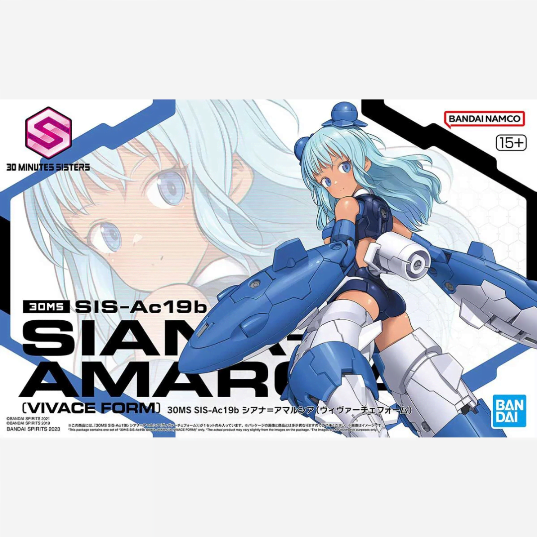 Bandai 30MS Siana Amarcia Vivace Form 1/144 – Model kit girl con armatura subacquea, volti espressivi e compatibilità con i kit 30MM.