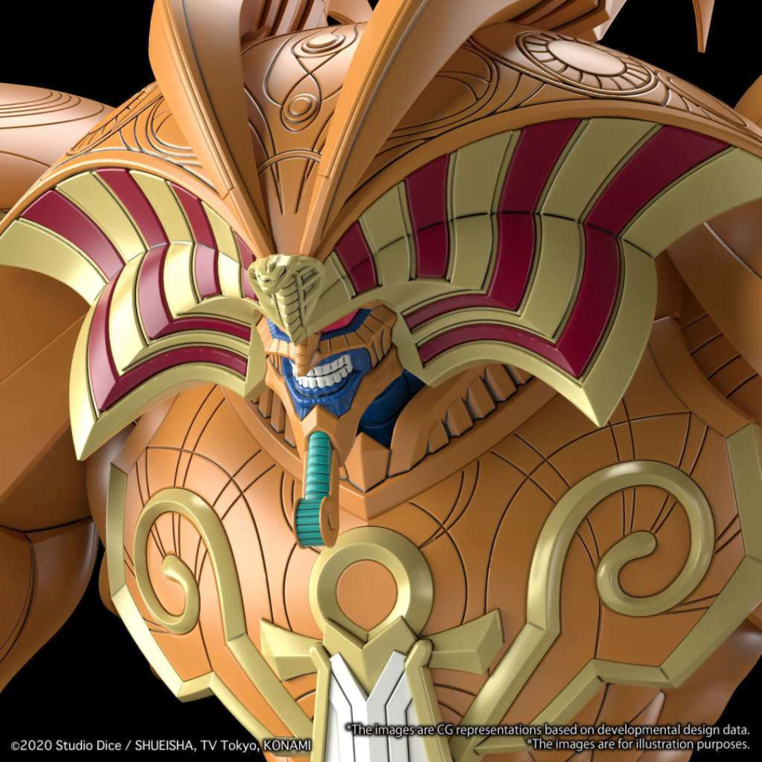 Model Kit Exodia il Proibito Yu-Gi-Oh!, figura dettagliata da assemblare senza colla, effetto scenico epico, per fan e collezionisti anime e card game.
