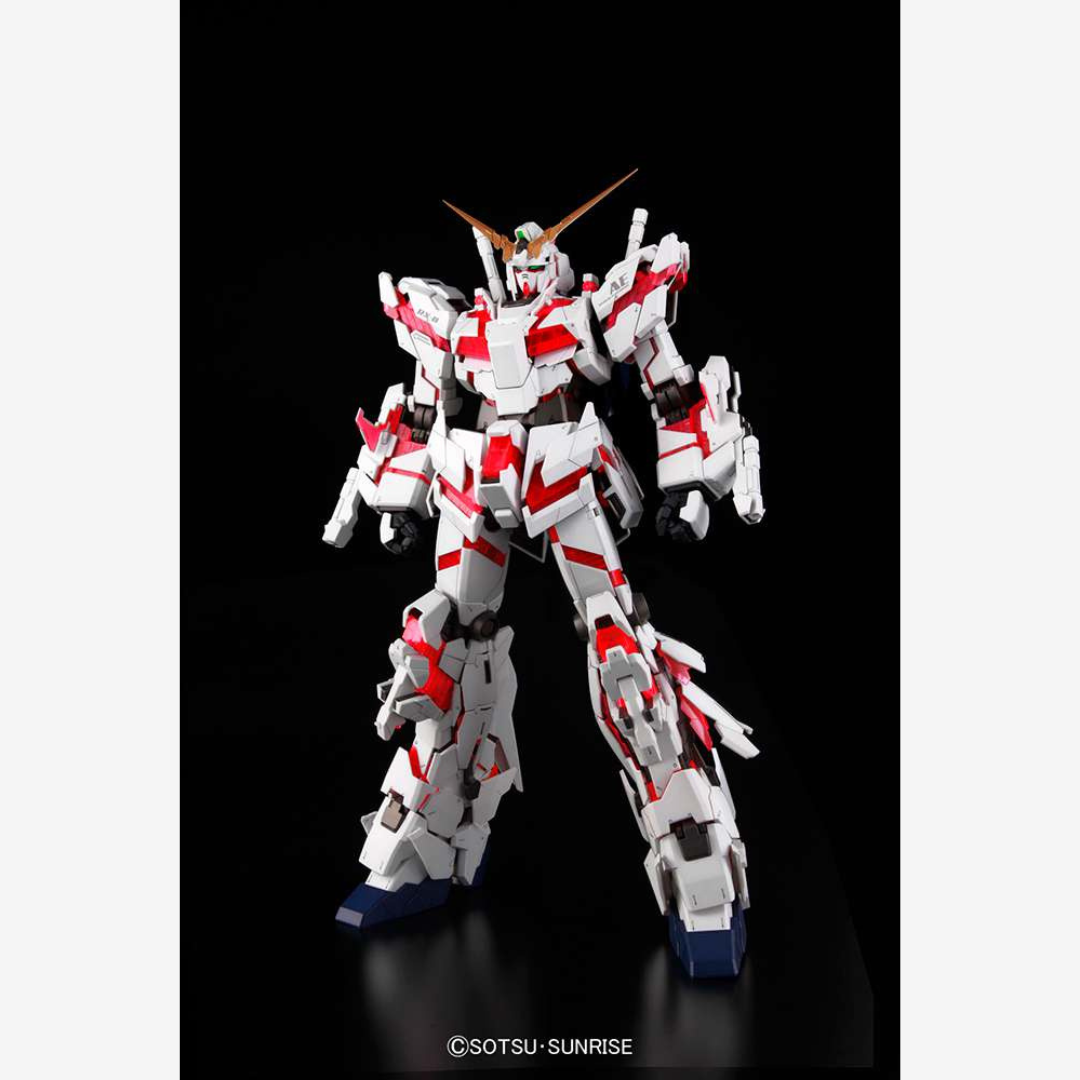 Box PG 1/60 Unicorn Gundam Bandai – Gunpla Perfect Grade con psycho-frame rosso da montare senza colla, tratto da Mobile Suit Gundam Unicorn UC