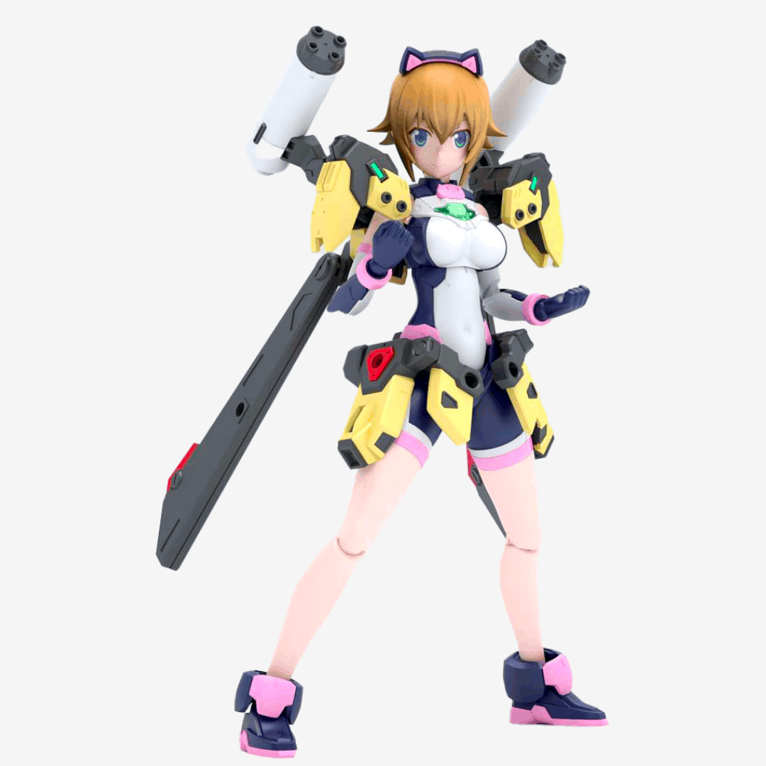 Box Model Kit Avatar Fumina Figure-rise Standard Bandai, anime girl con armatura mecha, da assemblare senza colla, ideale per fan Gundam Build Fighters.