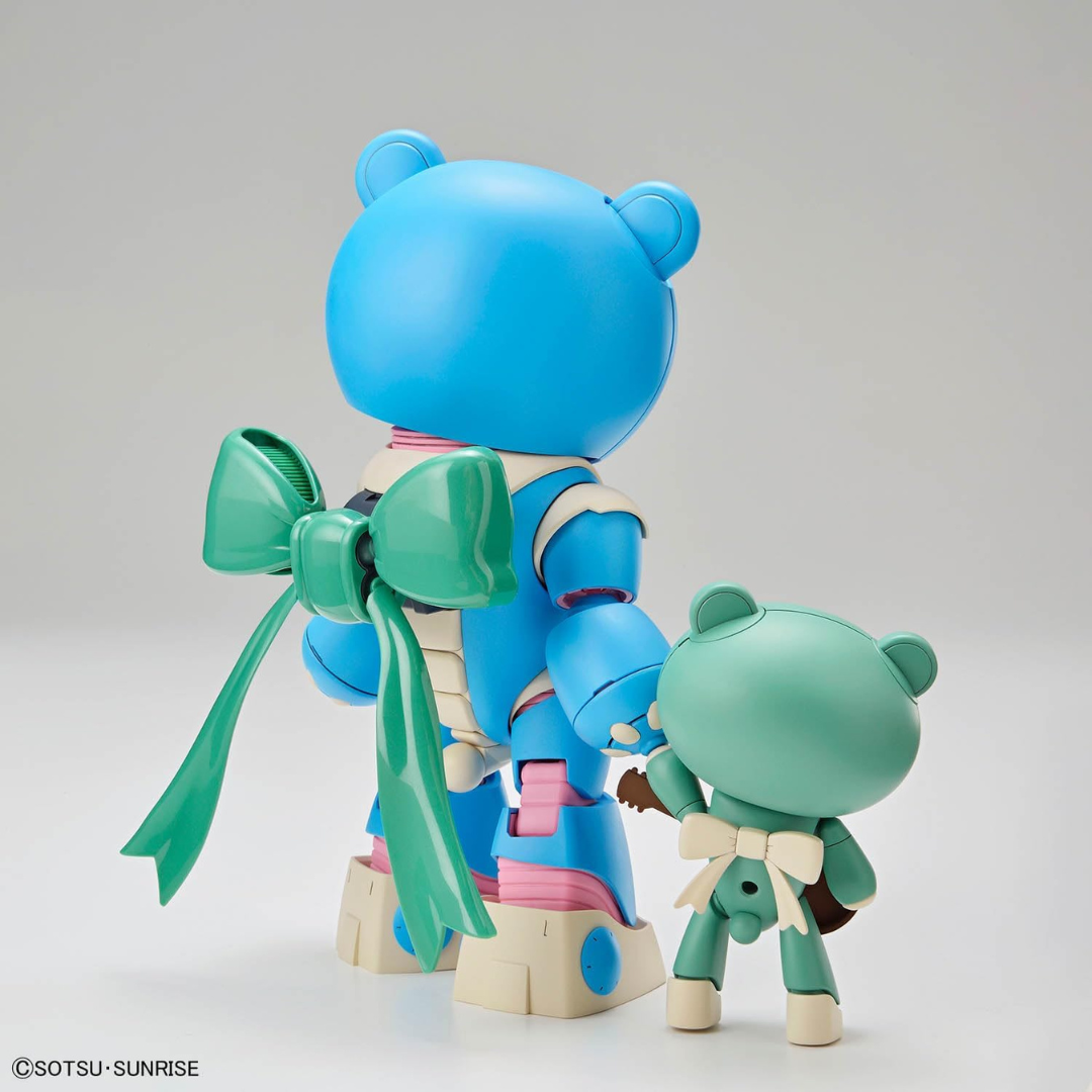 Box HG Bandai Beargguy Ohana & Aloharo Set 1/144 da Gundam Build Metaverse con orsetti tropicali e spirito Aloha per collezionisti e fan Gunpla.
