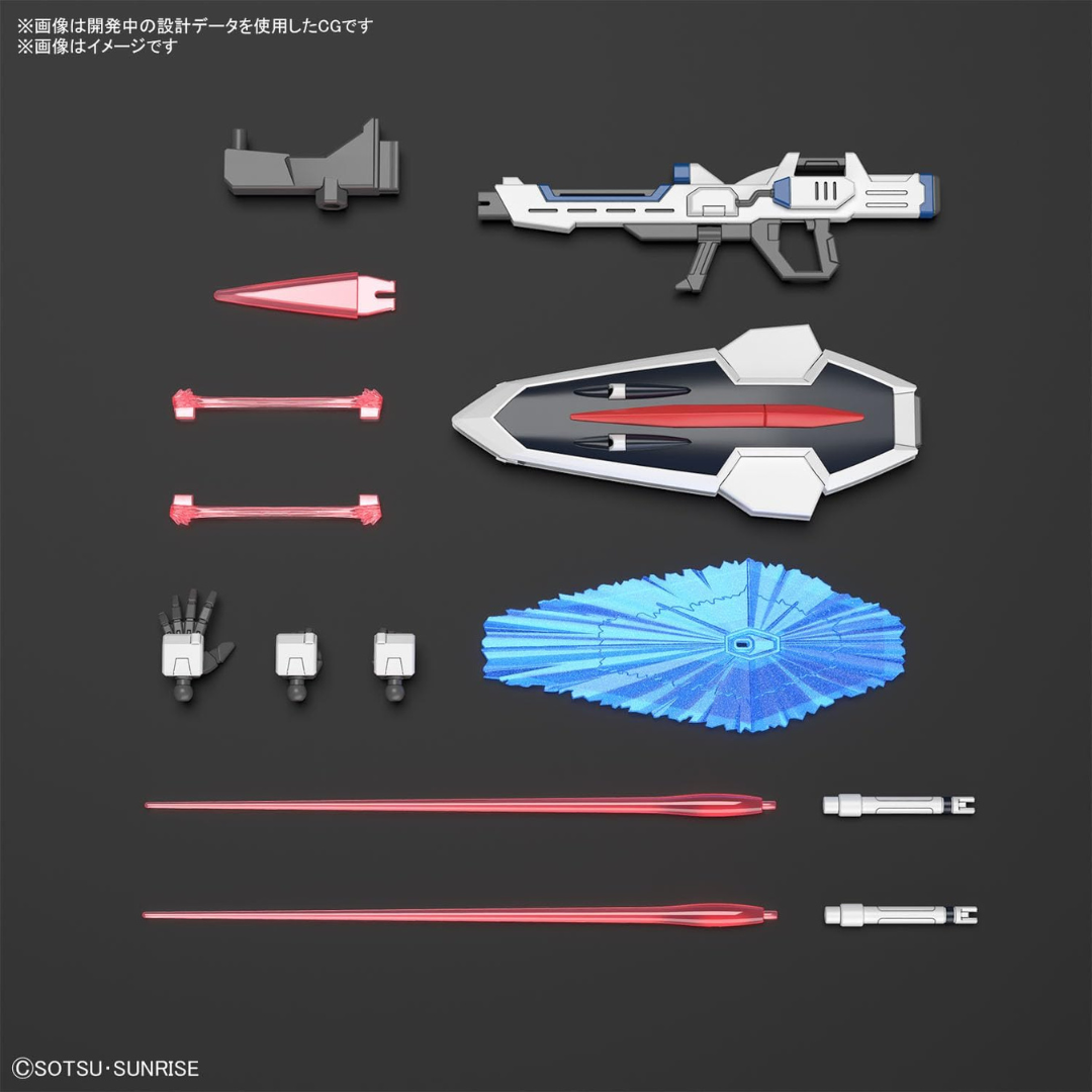 Box HG 1/144 Rising Freedom Gundam Bandai – Gunpla Cosmic Era con ali estese e armi, kit da assemblare senza colla per fan SEED Freedom