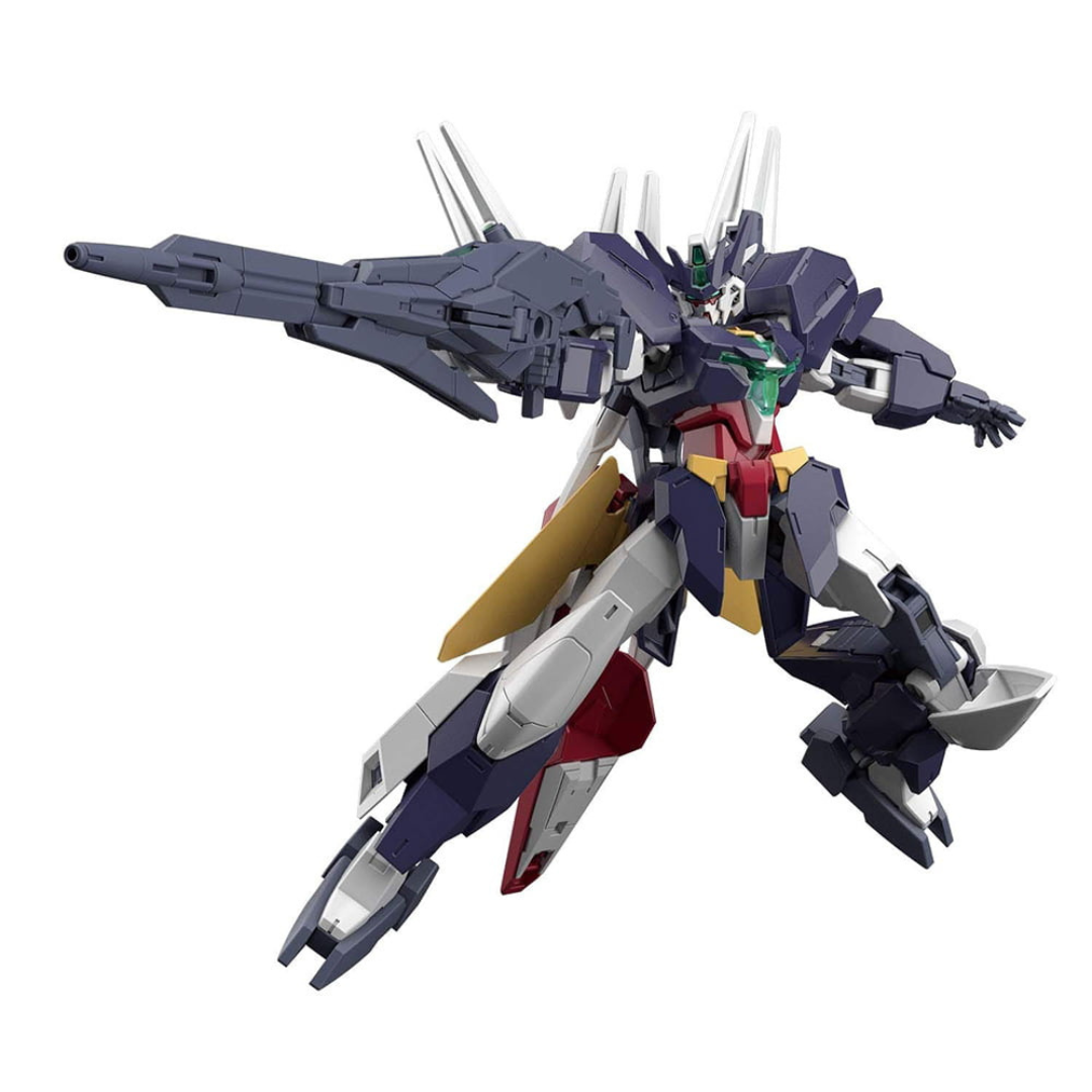 Box HG 1/144 Uraven Gundam Bandai – Gunpla Build Divers Re:Rise nero e turchese, modello da assemblare senza colla con armi di precisione e look stealth