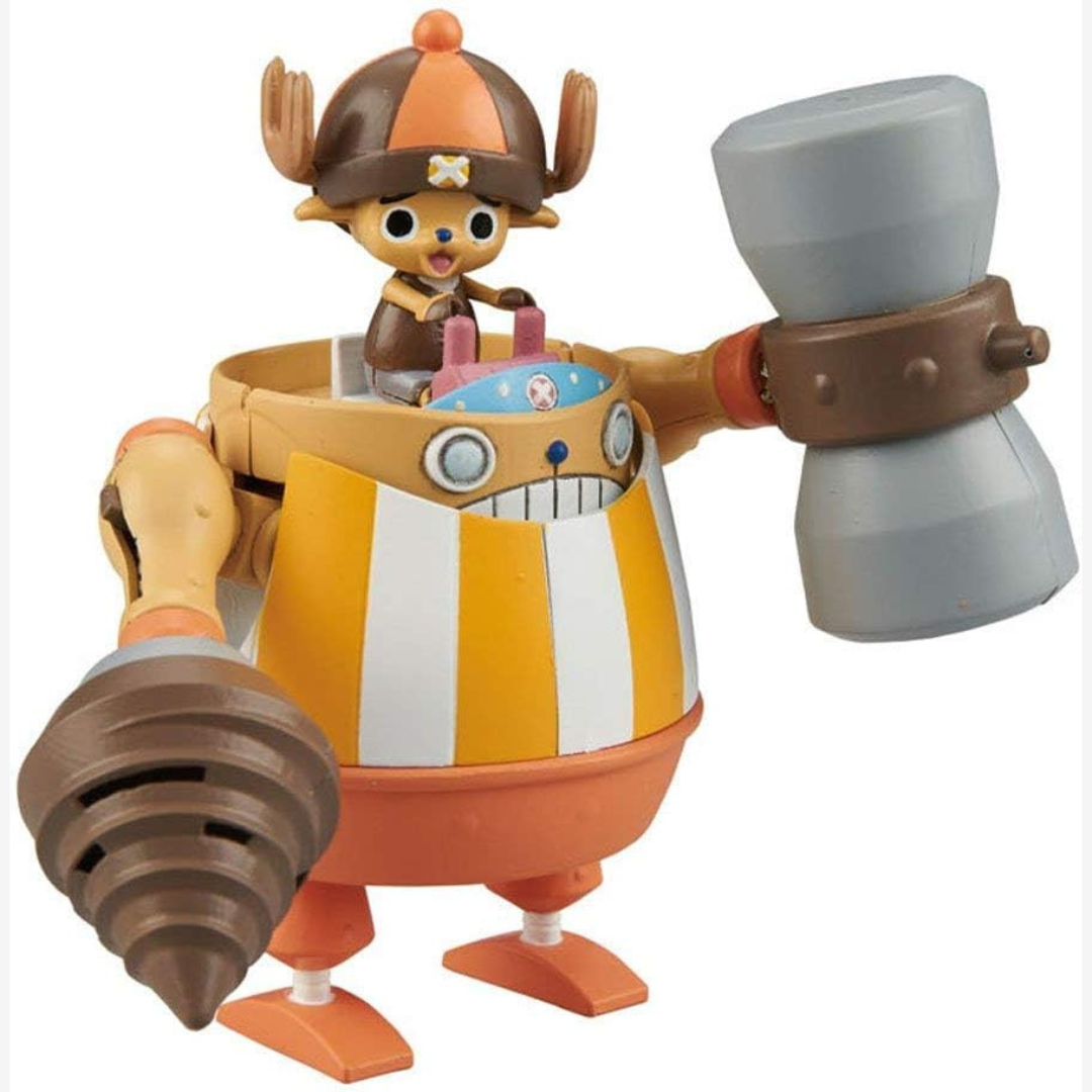 Box Bandai Chopper Robo Super No.4 Kung Fu Tracer One Piece, robot mecha con guantoni ispirato alla Kung Fu Point di Chopper, kit da assemblare senza colla né vernice