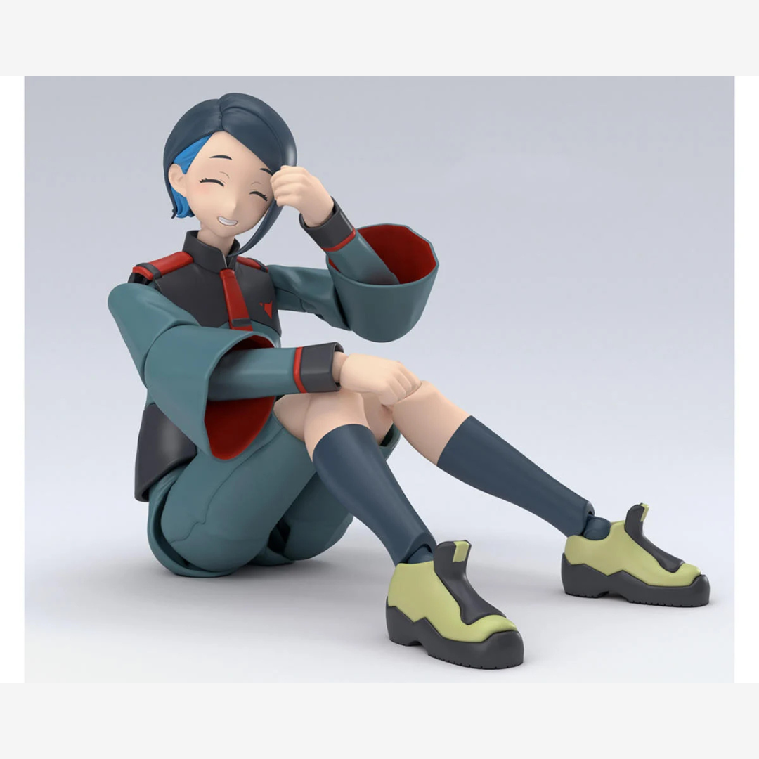 Box Figure-rise Standard Nika Nanaura Bandai da The Witch from Mercury, model kit anime 2024 da assemblare, senza colla né verniciatura.