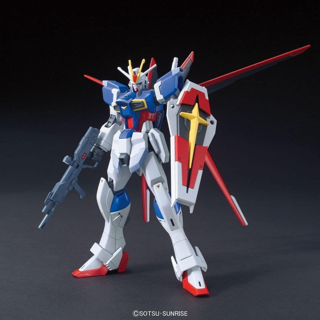 Gunpla HG 1/144 Force Impulse Gundam da Gundam SEED Destiny, modello Bandai dettagliato da assemblare senza colla, perfetto per fan della Cosmic Era.