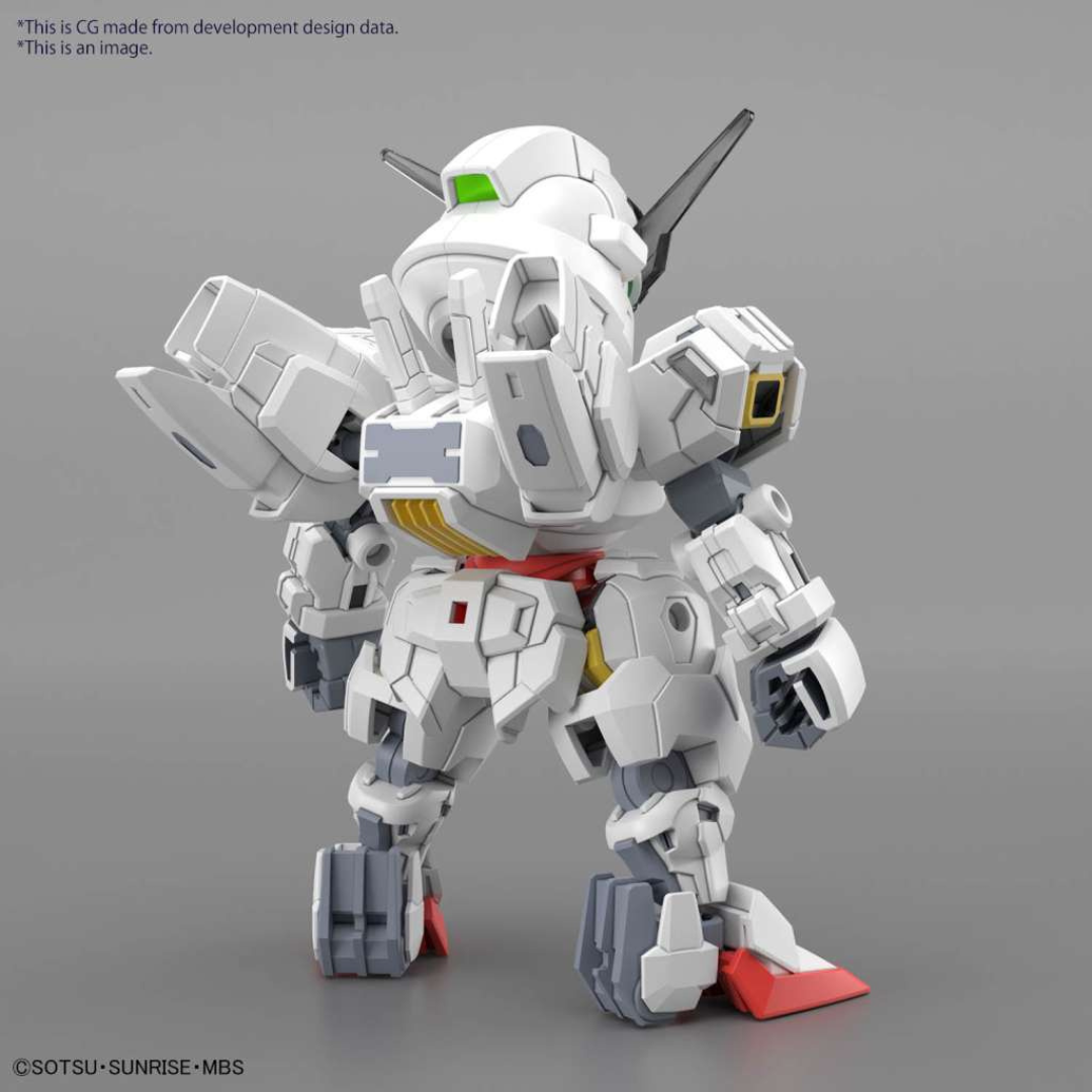 Gunpla SD Gundam Calibarn Cross Silhouette Bandai con frame incluso, Bit Staves, Permet Score e armi, kit da montare tratto da The Witch from Mercury.