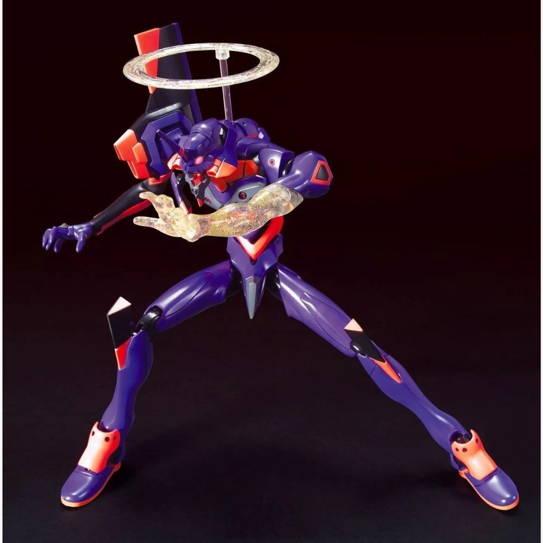 Box kit Bandai Evangelion Unit-01 Awakening Ver. tratto da Evangelion 2.0, con alone e mano luminosa, model kit da montare senza colla né vernice