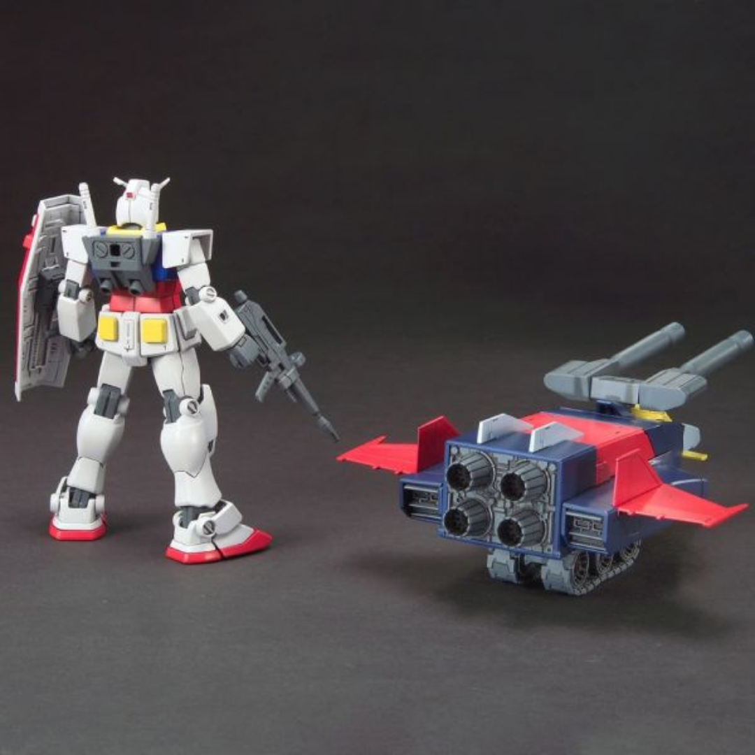 Gunpla Bandai HG 1/144 G-Armor G-Fighter + RX-78-2 Gundam, kit assemblabile senza colla, modello combinato leggendario della serie Mobile Suit Gundam.