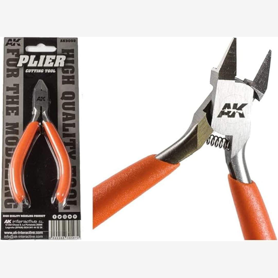 Plier AK Interactive per modellismo – taglierina di precisione per Gunpla e plastic kit, presa ergonomica, tagli netti e zero sbavature.
