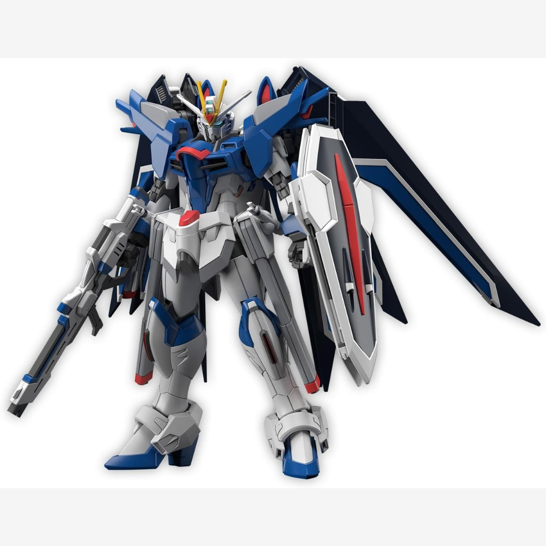 Box HG 1/144 Rising Freedom Gundam Bandai – Gunpla Cosmic Era con ali estese e armi, kit da assemblare senza colla per fan SEED Freedom
