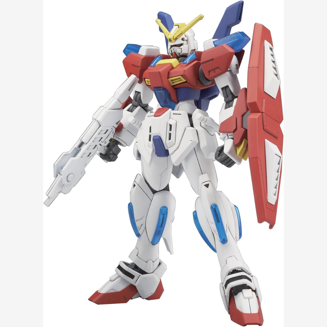 Gunpla HG 1/144 Star Burning Gundam Bandai – Sei Iori Mobile Suit da Build Fighters, kit da assemblare senza colla con effetto burning traslucido.