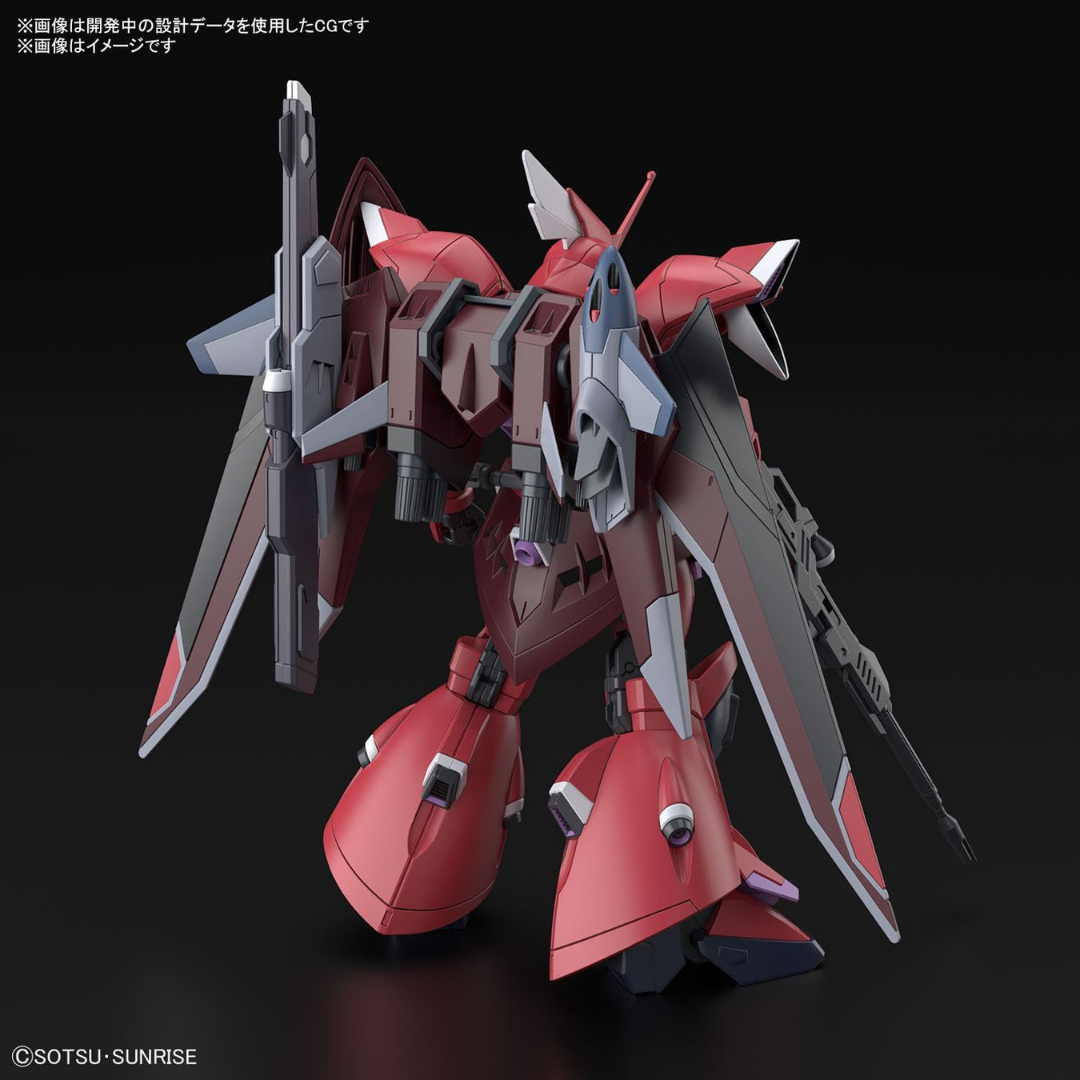 Box Gunpla Bandai HG 1/144 Gelgoog Menace Lunamaria Hawke Custom da Gundam SEED Freedom, kit da montare ricco di dettagli e armi customizzate.
