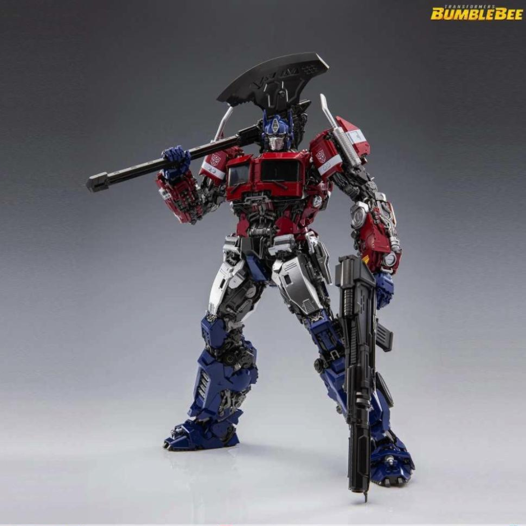 Modello Optimus Prime Yolopark da Bumblebee, kit dettagliato da assemblare senza colla, con ascia e blaster, perfetto per collezionisti Transformers