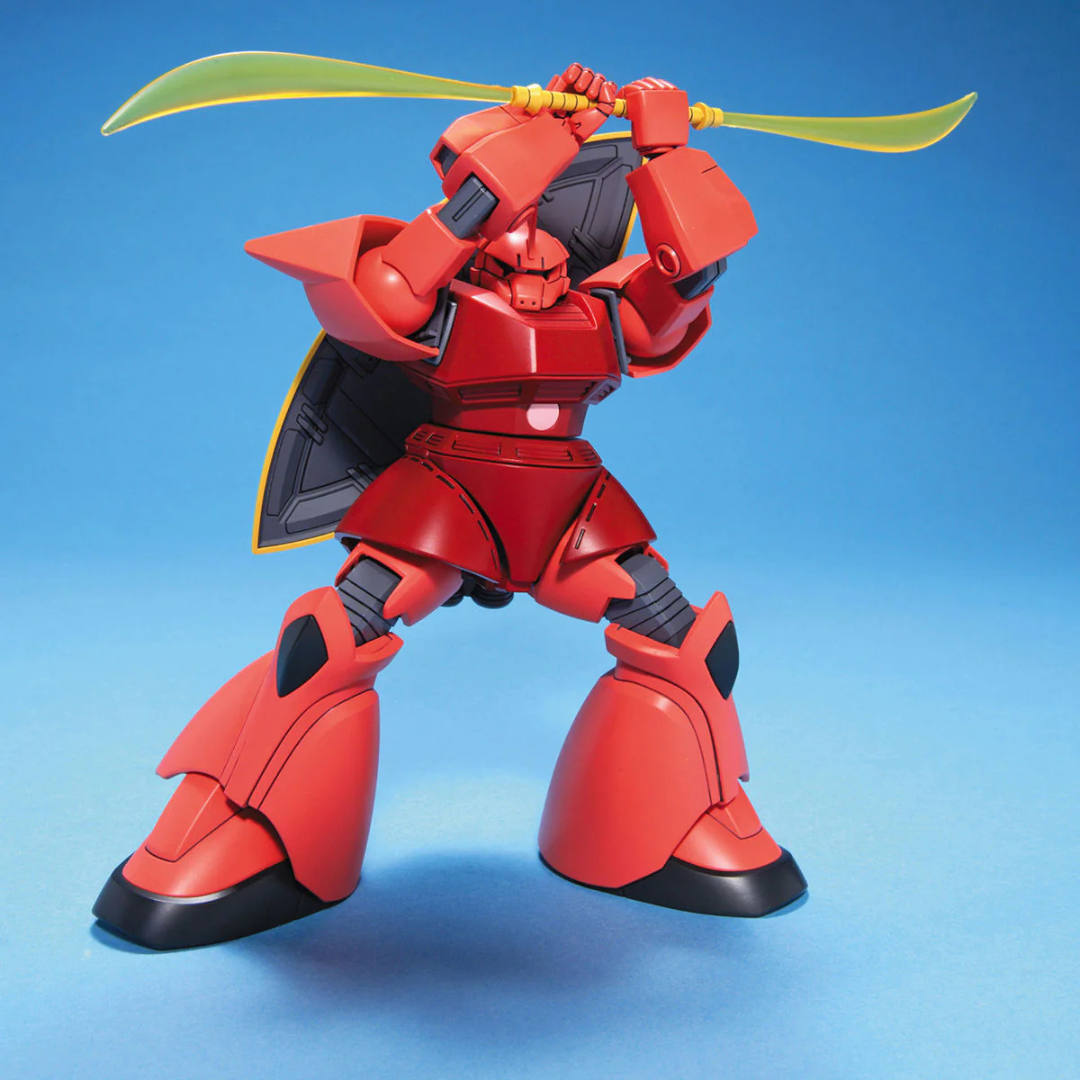 Gunpla Bandai HG 1/144 MS-14S Gelgoog Char Custom, kit da assemblare senza colla, mobile suit rosso iconico di Char Aznable da Mobile Suit Gundam.