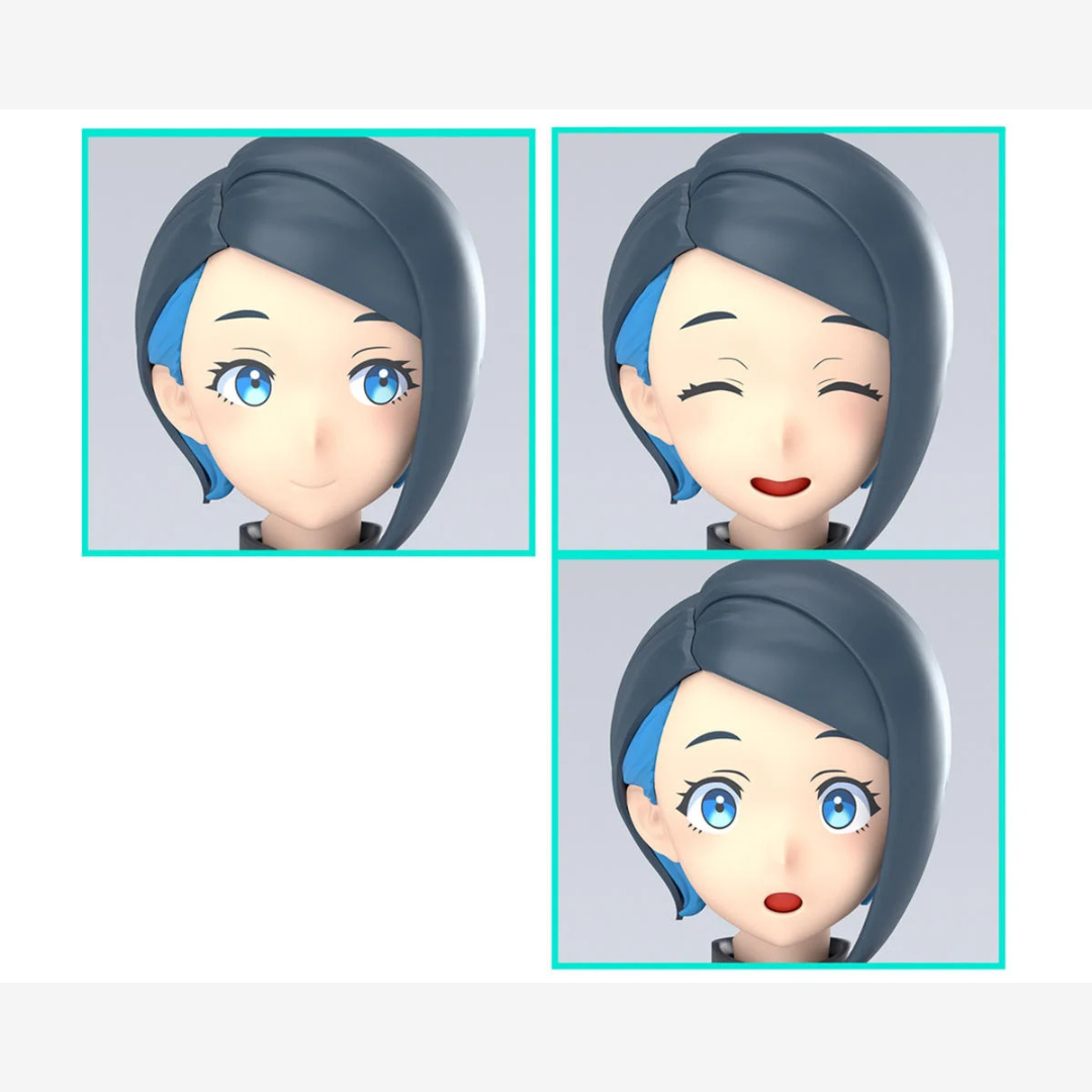 Box Figure-rise Standard Nika Nanaura Bandai da The Witch from Mercury, model kit anime 2024 da assemblare, senza colla né verniciatura.