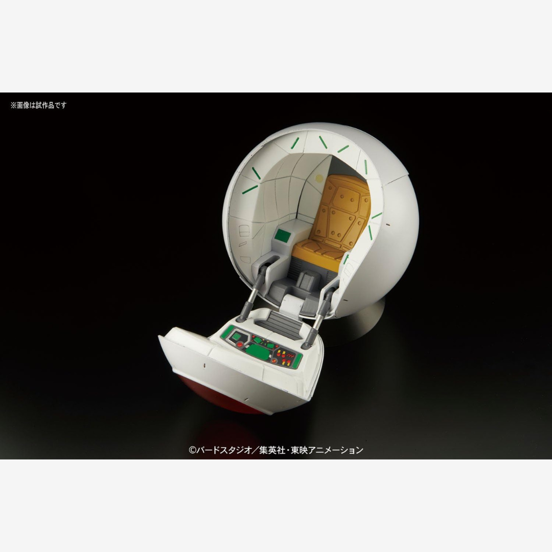 Model kit Bandai Figure-rise Mechanics Saiyan Space Pod Dragon Ball Z, capsula di Vegeta da assemblare, fedele replica anime senza colla né vernice.