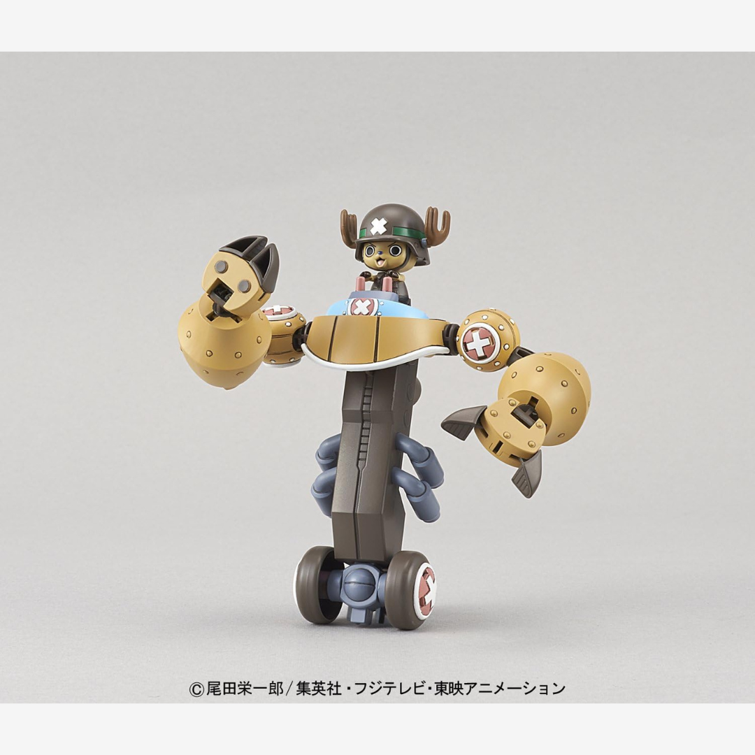Box Bandai Chopper Robo Super No.2 Heavy Armor One Piece, robot da costruzione con braccia corazzate ispirato alla Heavy Point di Chopper, kit senza colla né vernice