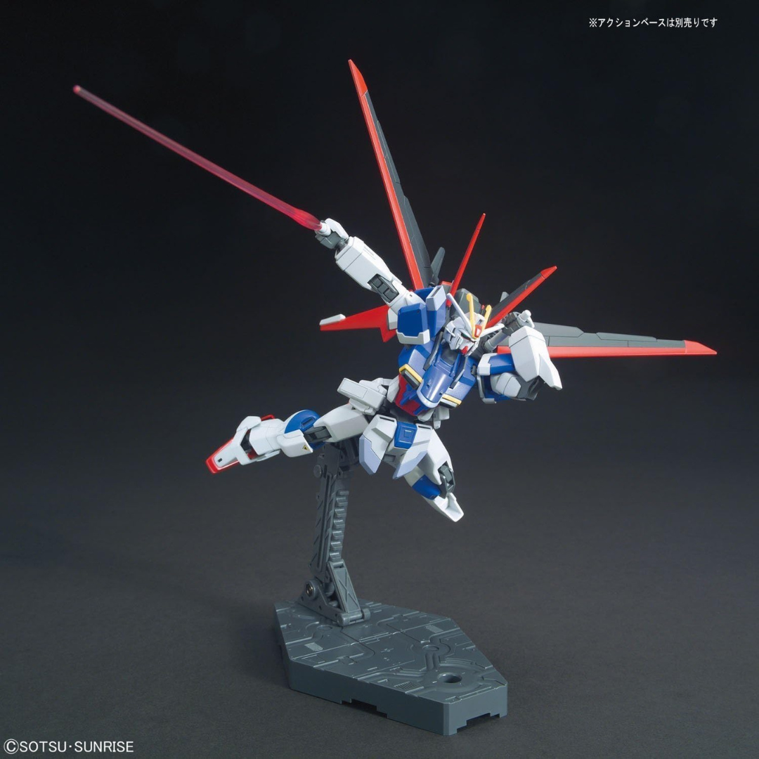 Gunpla HG 1/144 Force Impulse Gundam da Gundam SEED Destiny, modello Bandai dettagliato da assemblare senza colla, perfetto per fan della Cosmic Era.