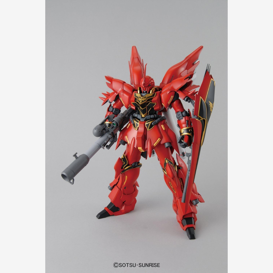 Box MG 1/100 Sinanju Ver.Ka Bandai – Mobile Suit Neo Zeon, Gunpla Master Grade con armi complete, kit da montare senza colla né verniciatura