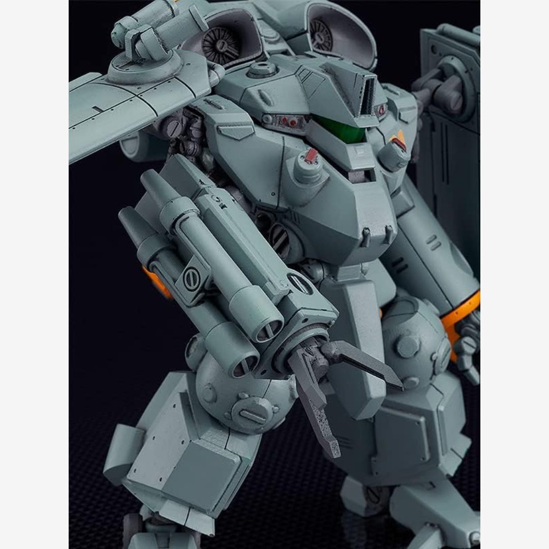 Model kit MODEROID MADOX-01 da Metal Skin Panic, mecha militare da montare senza colla, dettagliato e perfetto per collezionisti anime e robotica.